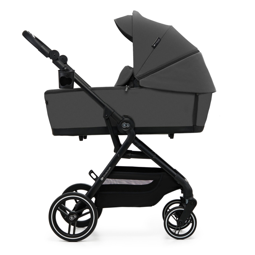 KINDERKRAFT SELECT - Carrinho de bebé combinado 2em1 YOXI Moonlight cinzento