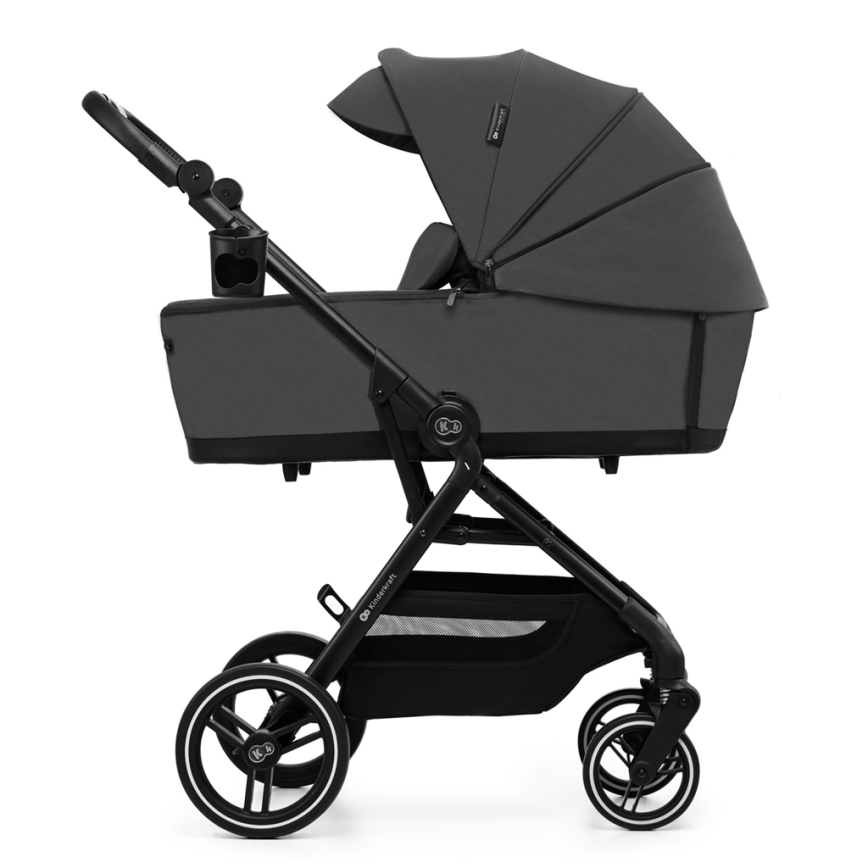 KINDERKRAFT SELECT - Carrinho de bebé combinado 2em1 YOXI Moonlight cinzento