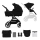 KINDERKRAFT SELECT - Carrinho de bebé combinado 2em1 YOXI Pure preto
