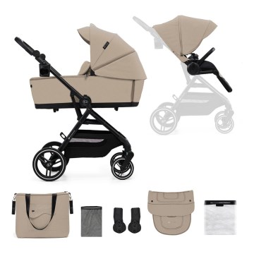 KINDERKRAFT SELECT - Carrinho de bebé combinado 2em1 YOXI Sand bege