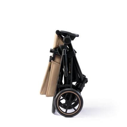 KINDERKRAFT SELECT - Carrinho de bebé combinado 3em1 PRIME 2 Premium Sandrose bege + assento de automóvel