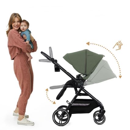 KINDERKRAFT SELECT - Carrinho de passeio 2em1 YOXI Mystic verde