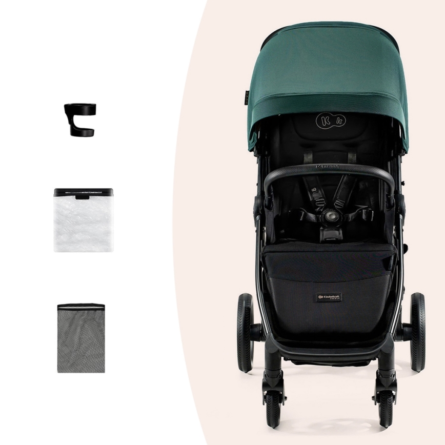 KINDERKRAFT SELECT - Carrinho de passeio MITZY Jade verde