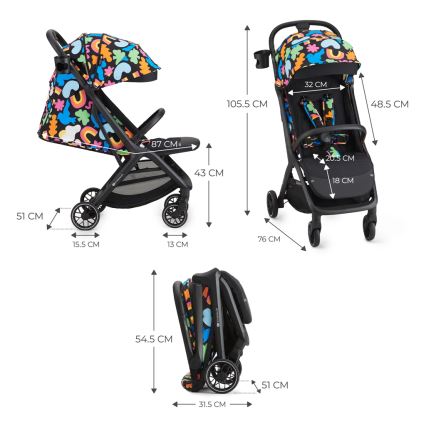 KINDERKRAFT SELECT - Carrinho de passeio NUBI 2 Happy shapes