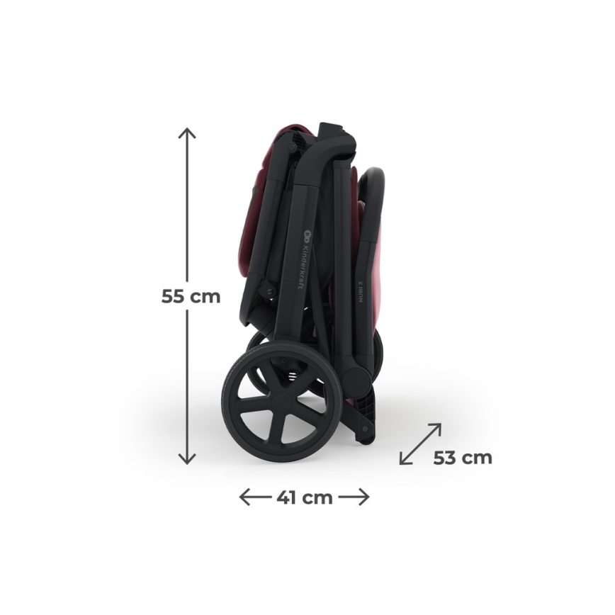KINDERKRAFT SELECT - Carrinho desportivo NUBI 3 Dark Ruby