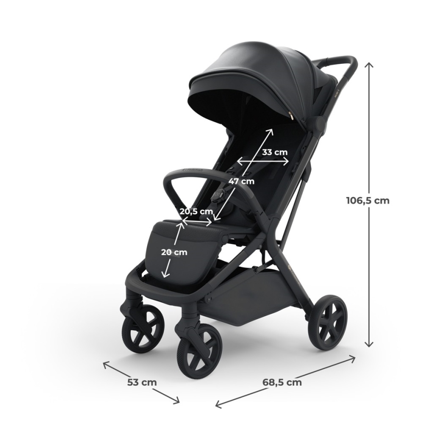 KINDERKRAFT SELECT - Carrinho desportivo NUBI 3 Preto Meia-Noite