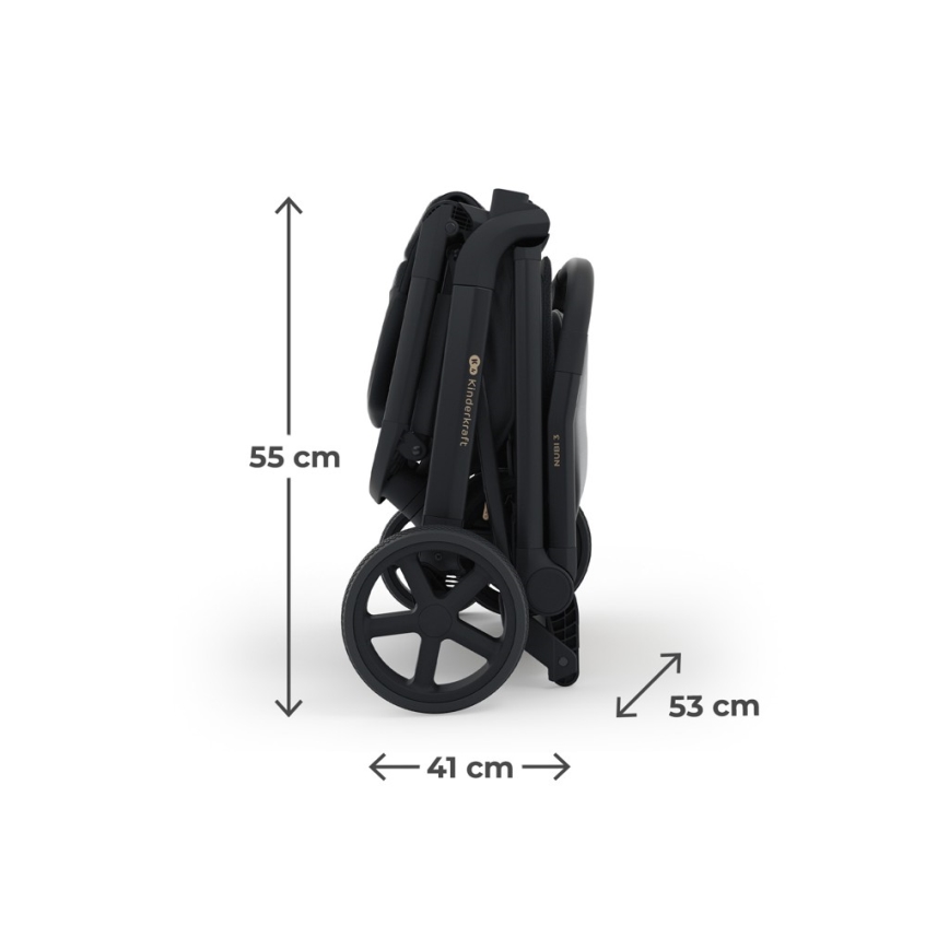 KINDERKRAFT SELECT - Carrinho desportivo NUBI 3 Preto Meia-Noite