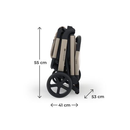 KINDERKRAFT SELECT - Carrinho desportivo NUBI 3 Sand Beige