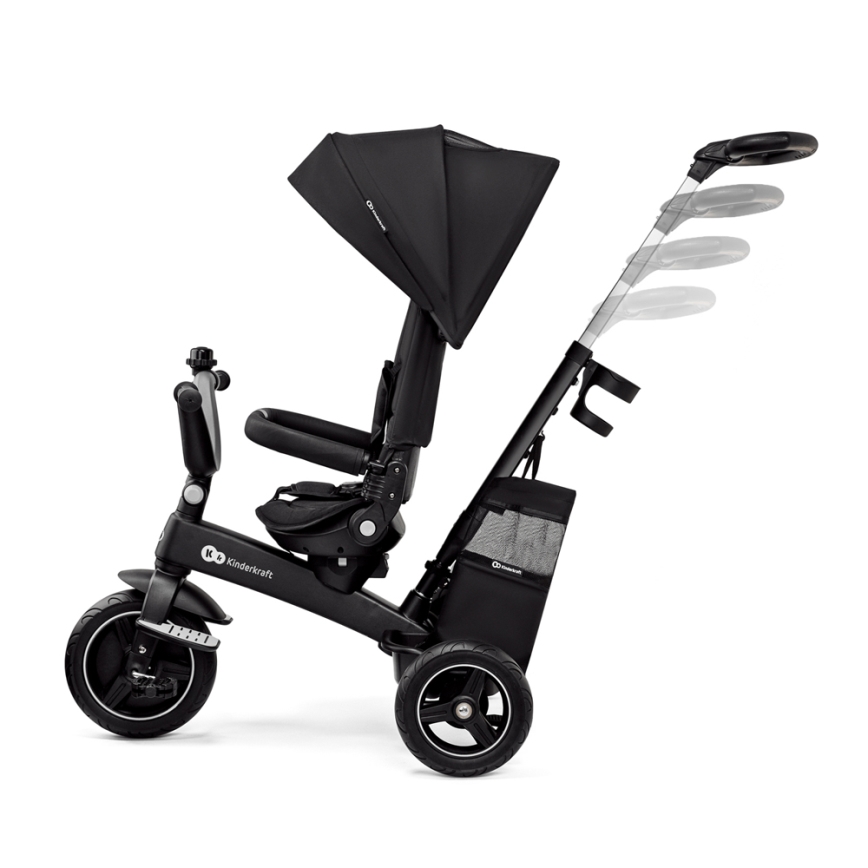 KINDERKRAFT SELECT - Triciclo de criança 5em1 EASYTWIST Premium preto