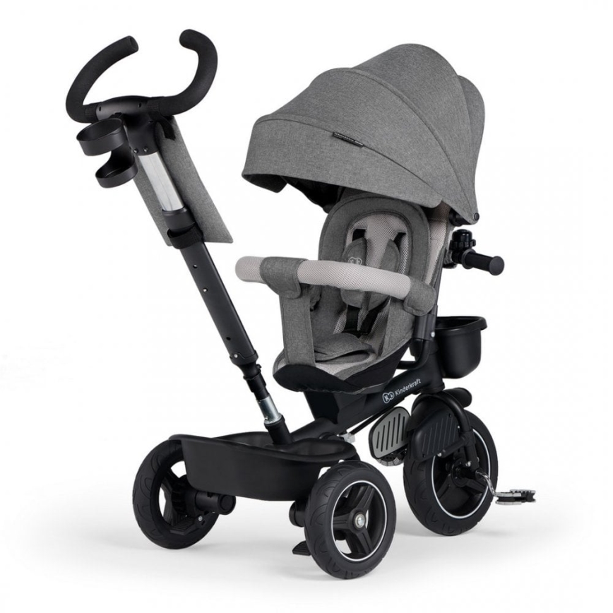 KINDERKRAFT - Triciclo de criança 5em1 SPINSTEP cinzento
