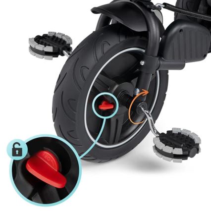 KINDERKRAFT - Triciclo de criança 5em1 SPINSTEP cinzento