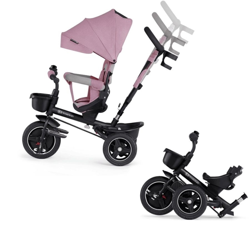 KINDERKRAFT - Triciclo de criança 5em1 SPINSTEP rosa