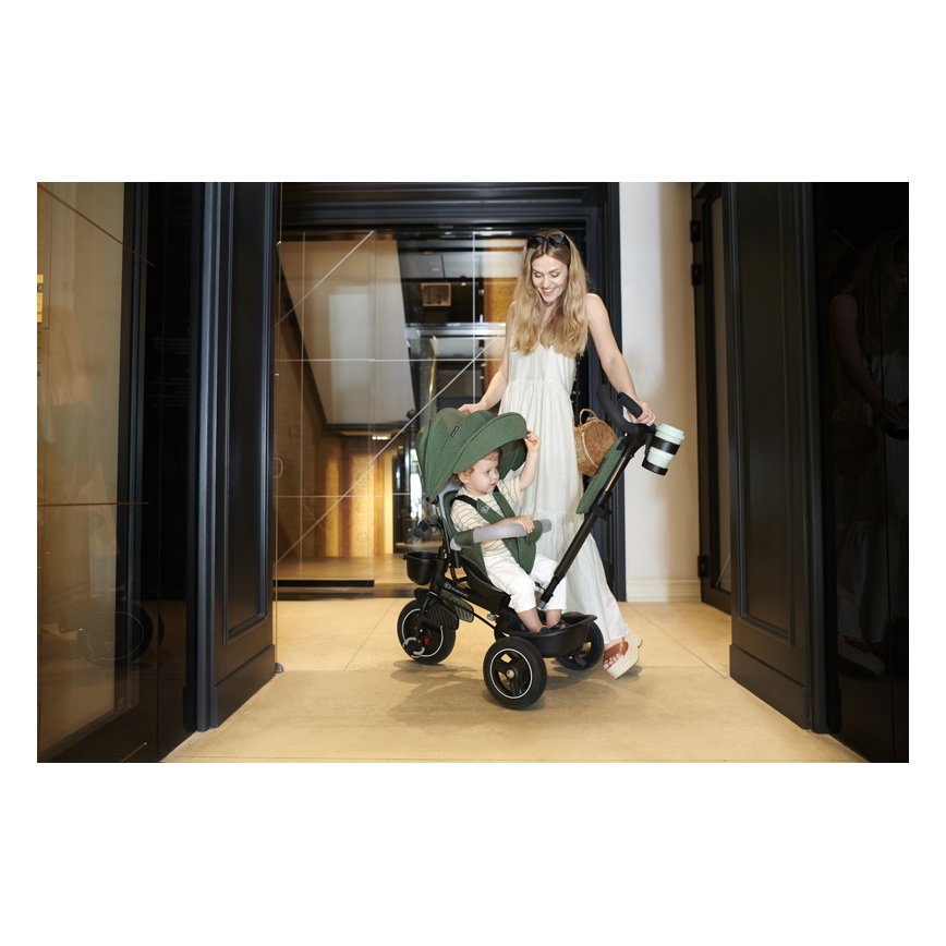 KINDERKRAFT SELECT - Triciclo de criança SPINSTEP Premium verde