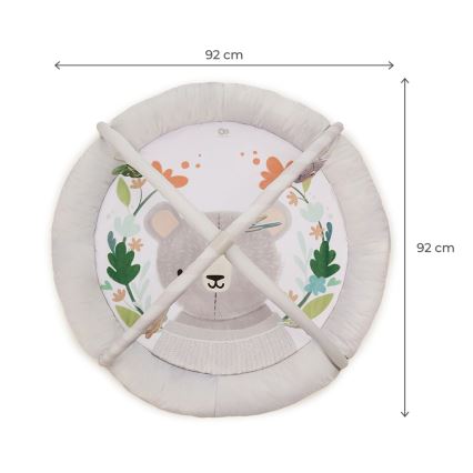KINDERKRAFT - Tapete de actividades infantil COZYPLAY cinzento