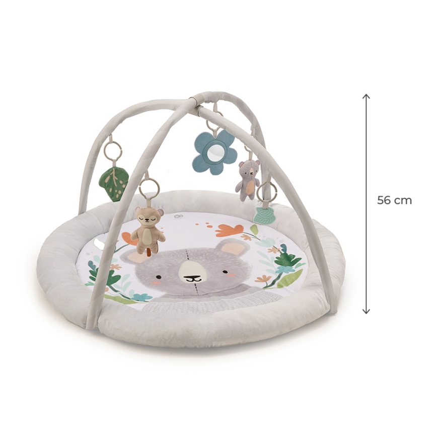KINDERKRAFT - Tapete de actividades infantil COZYPLAY cinzento