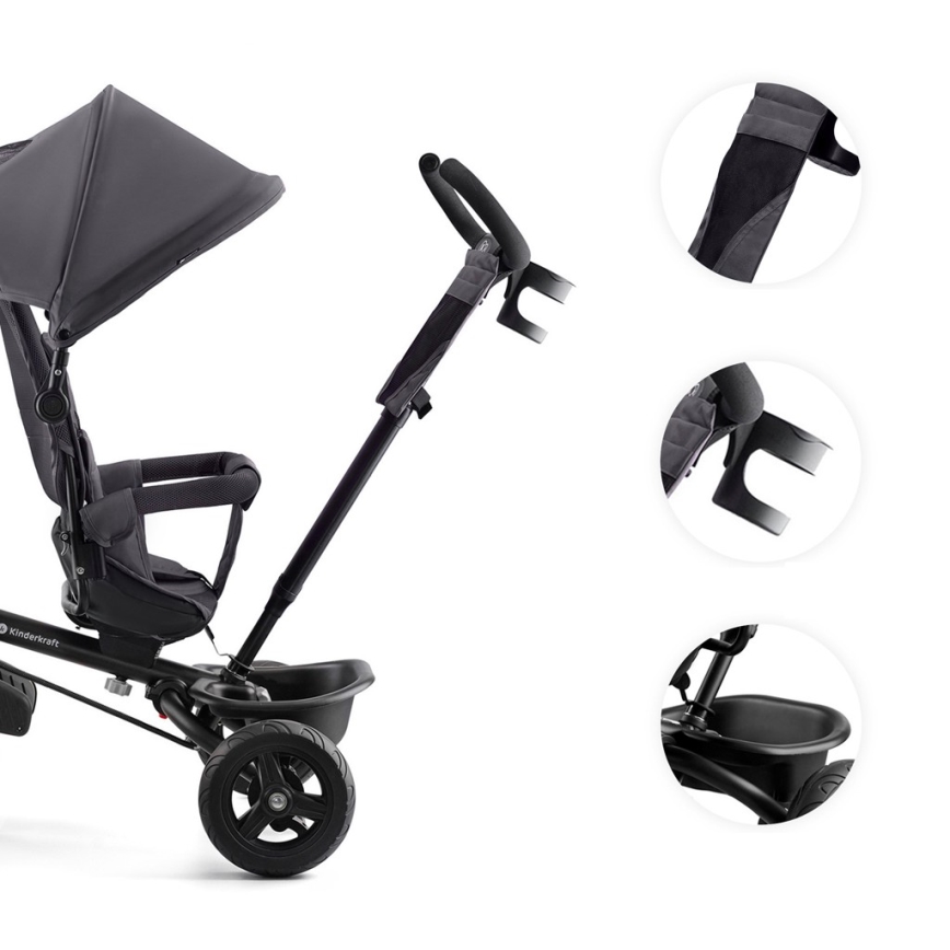 KINDERKRAFT - Triciclo de criança AVEO cinzento