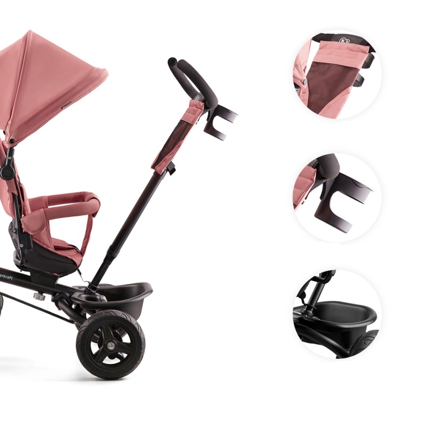 KINDERKRAFT - Triciclo de criança AVEO rosa