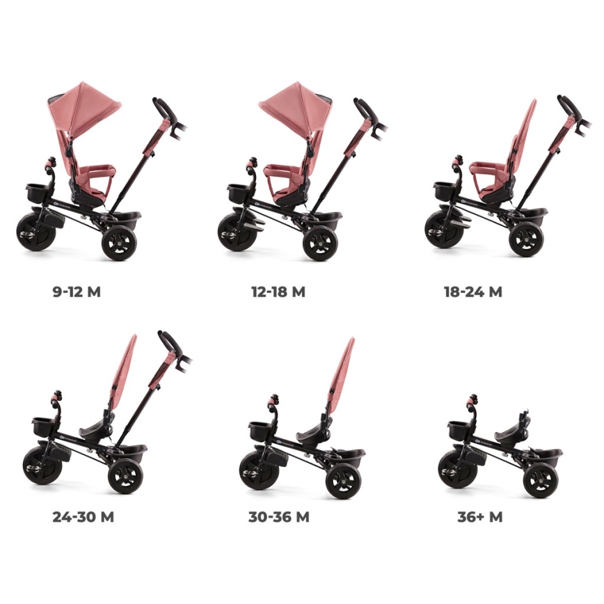 KINDERKRAFT - Triciclo de criança AVEO rosa