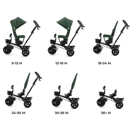 KINDERKRAFT - Triciclo de criança AVEO verde
