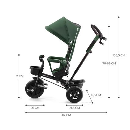 KINDERKRAFT - Triciclo de criança AVEO verde