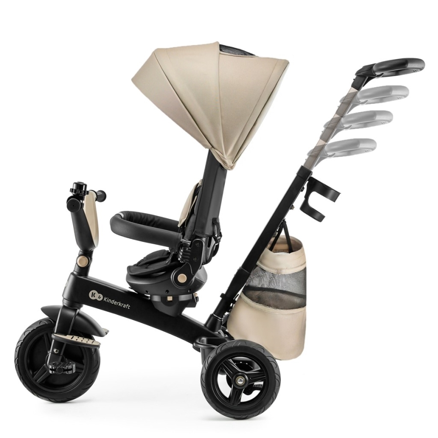 KINDERKRAFT - Triciclo infantil 5 em 1 EASYTWIST bege