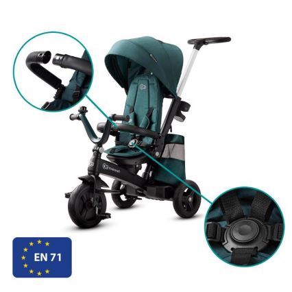 KINDERKRAFT - Triciclo infantil 5v1 EASYTWIST verde/preto
