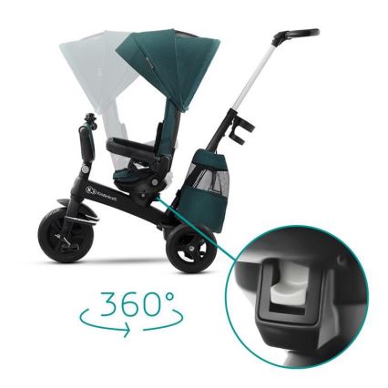 KINDERKRAFT - Triciclo infantil 5v1 EASYTWIST verde/preto