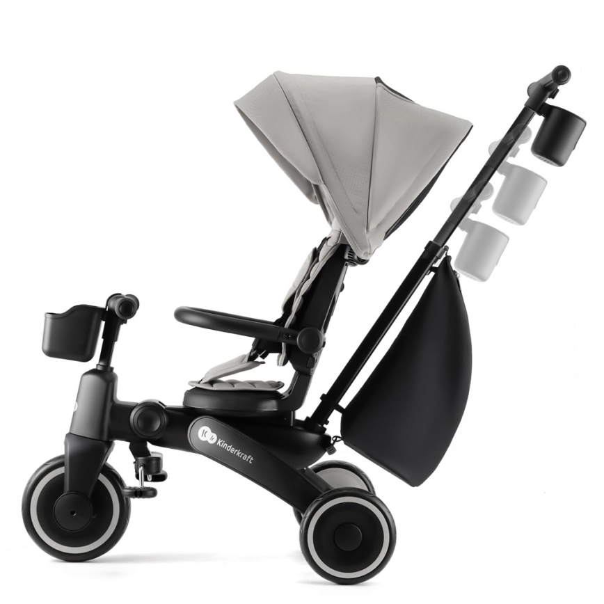 KINDERKRAFT - Triciclo infantil JAZZ 2 cinzento