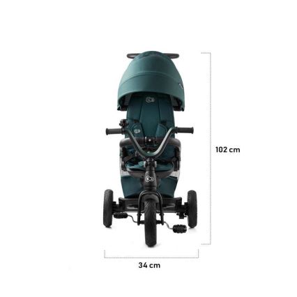 KINDERKRAFT - Triciclo para crianças 5v1 EASYTWIST cinzento/preto