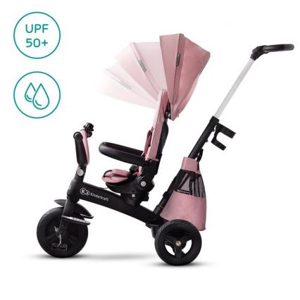 KINDERKRAFT - Triciclo para crianças 5v1 EASYTWIST rosa/preto