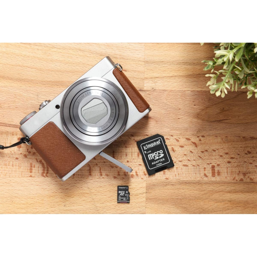 Kingston - MicroSDXC 64GB Canvas Select Plus U1 100MB/s + adaptador SD