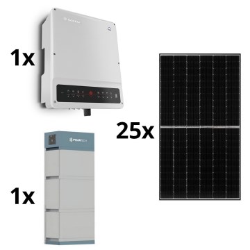 Kit solar GOODWE-10kWp JINKO+10kW GOODWE h. Conversor 3p+ bateria 10,65 kWh  PYLONTECH H2