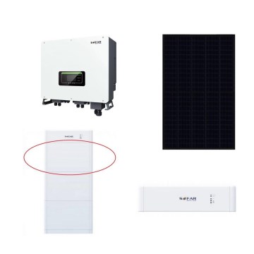 Kit solar SOFAR Solar - painel 20kWp RISEN Preto + inversor 20kW SOLAX 3p + bateria 20 kWh SOFAR com uma unidade de controlo da bateria