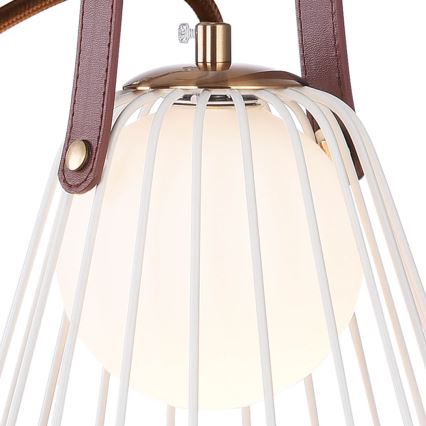 Candeeiro de parede MEMORY 1xG9/4W/230V branco/castanho