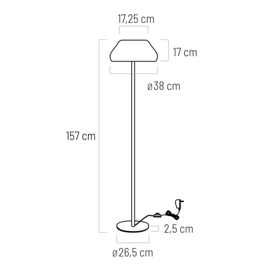 Candeeiro chão LED PADDY LED/18W/230V branco