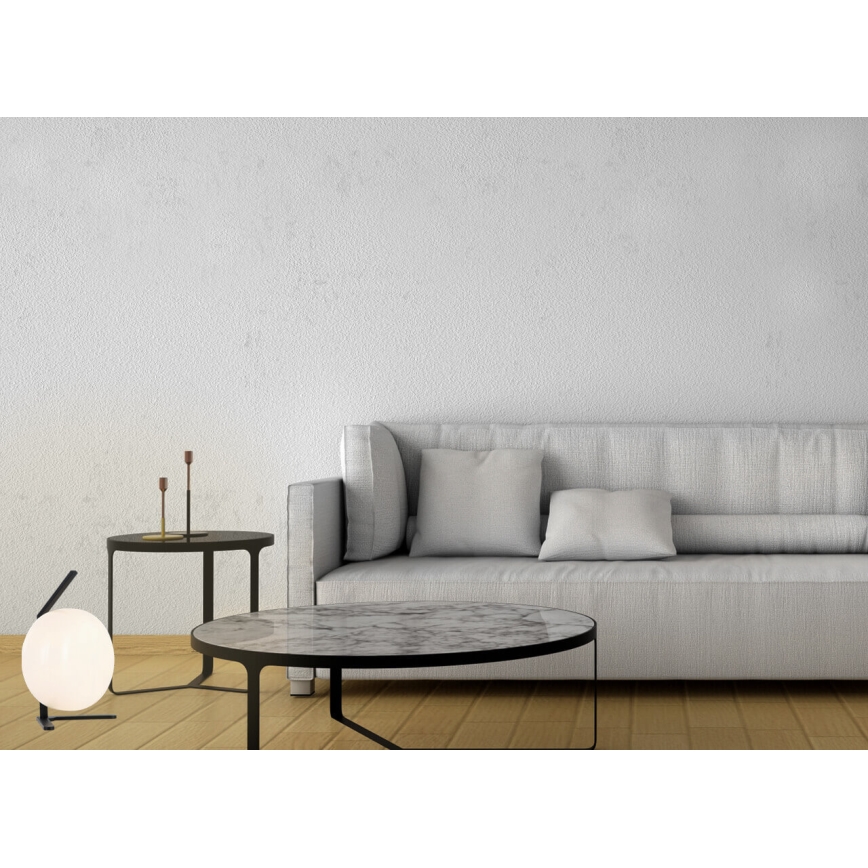 Candeeiro de mesa VESTA 1xE27/7W/230V branco/preto