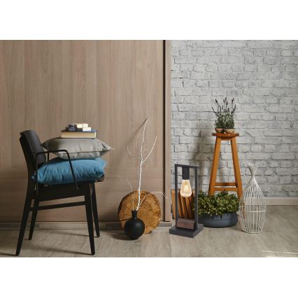 Candeeiro de mesa HARD 1xE27/11W/230V madeira/preto