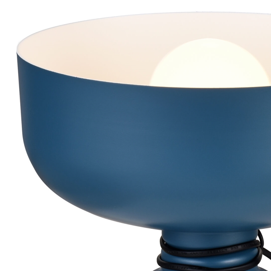 Candeeiro de mesa ABEL 1xE27/11W/230V azul