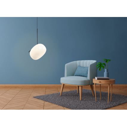Candelabro suspenso VESTA 1xE27/7W/230V branco