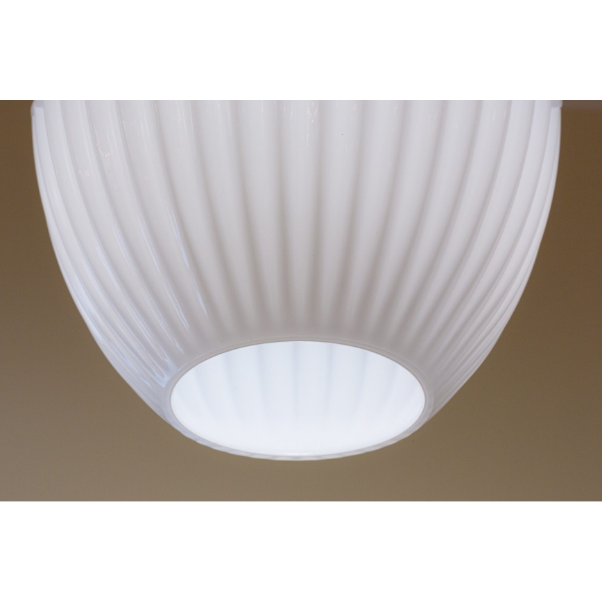 Candelabro suspenso ELLIPTIC 1xE27/11W/230V branco