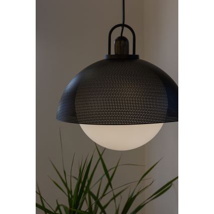Candelabro suspenso GRAVEN 1xE27/11W/230V preto