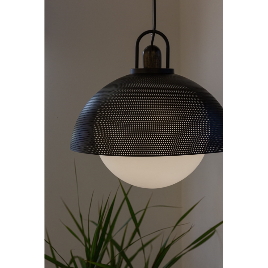 Candelabro suspenso GRAVEN 1xE27/11W/230V preto