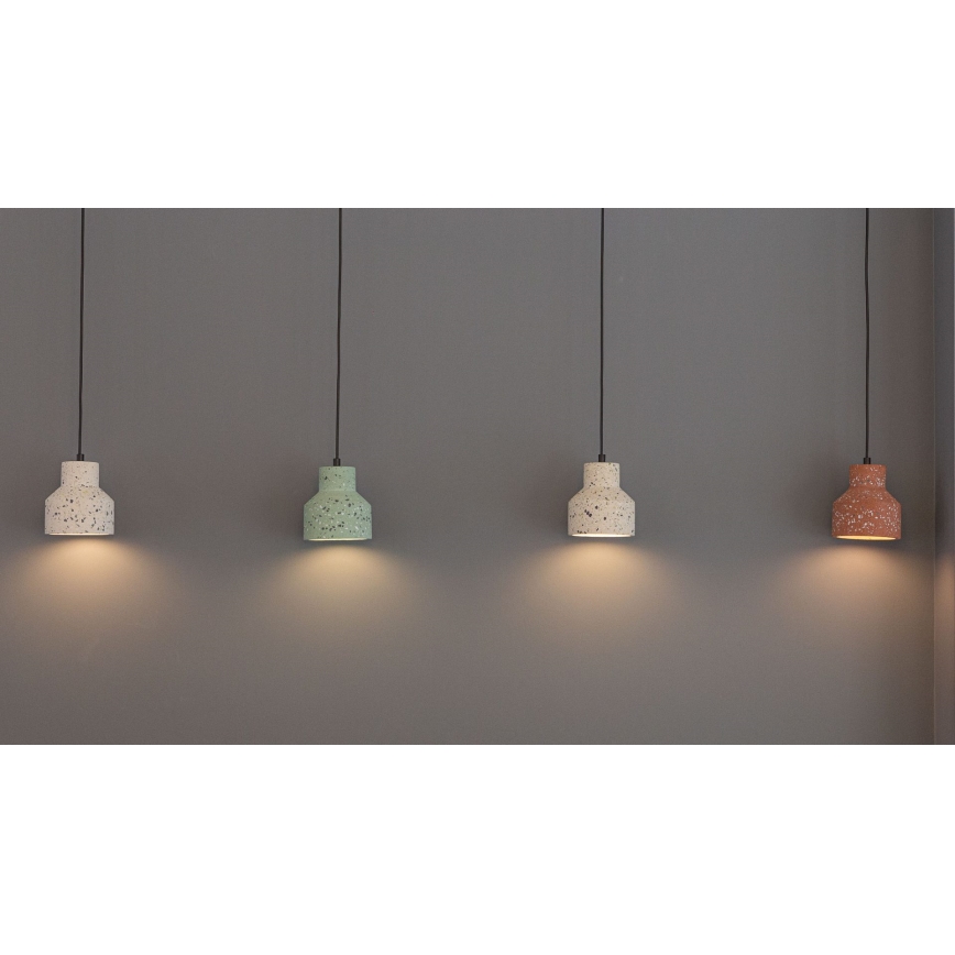 Candelabro suspenso RESIN 1xE27/11W/230V rosa/preto