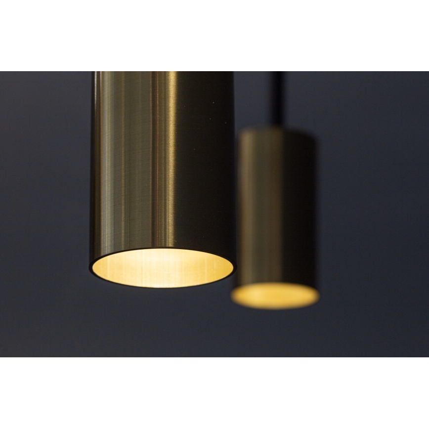 Candelabro suspenso ARCADE 1xGU10/5W/230V preto/dourado