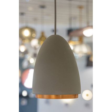 Candelabro suspenso CONCRETE 1xGU10/5W/230V cinzento/cobre