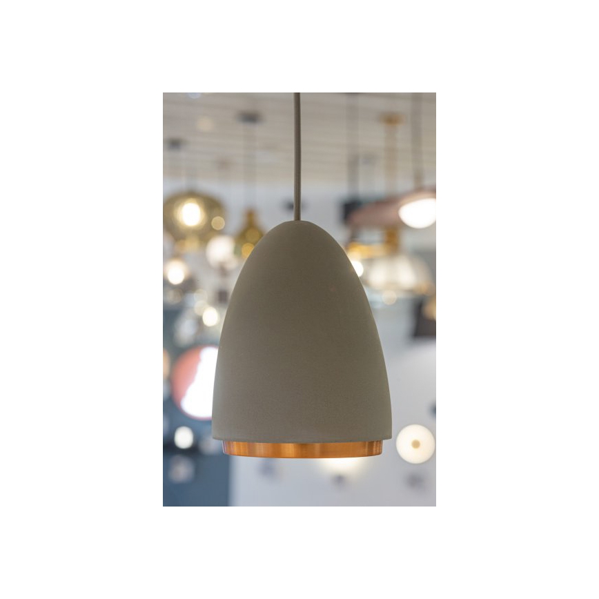 Candelabro suspenso CONCRETE 1xGU10/5W/230V cinzento/cobre