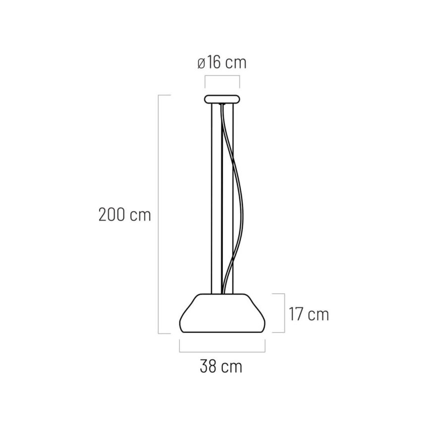 Candelabro LED PADDY LED/24W/230V branco