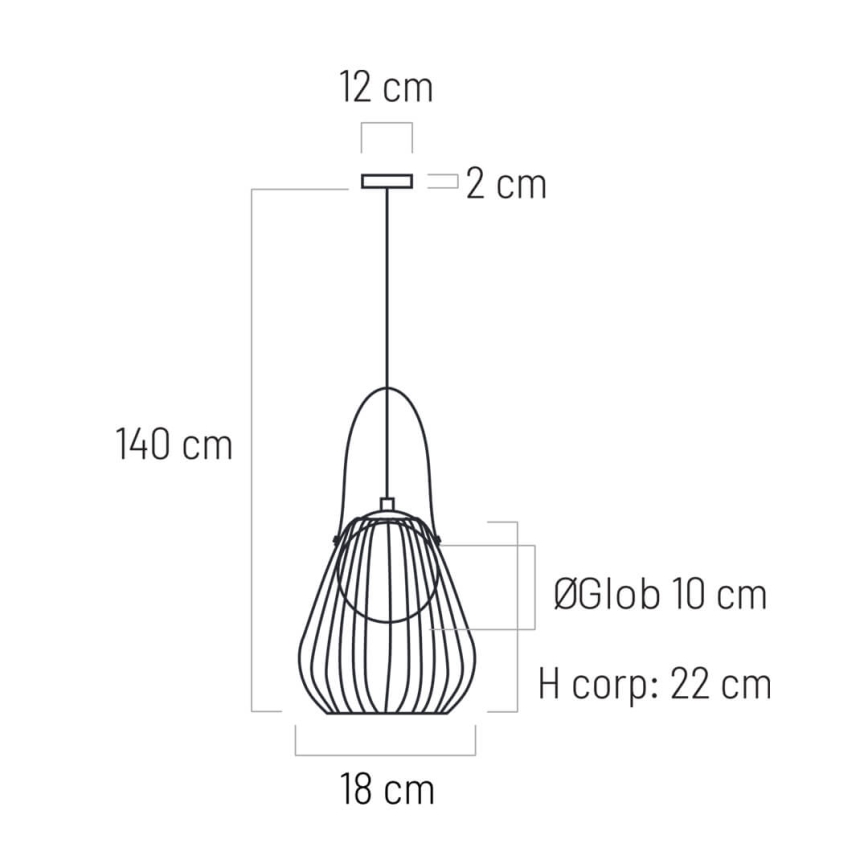 Candeeiro de parede MEMORY 1xG9/4W/230V branco/castanho