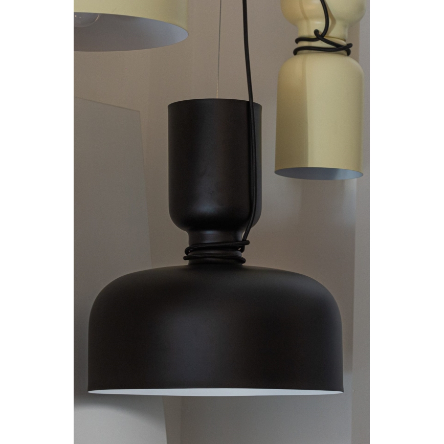Candelabro suspenso ABEL 2xE27/11W/230V diâmetro 28 cm preto
