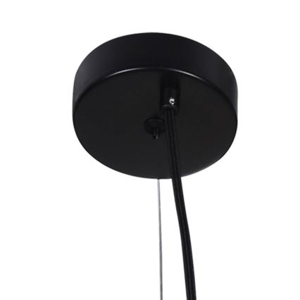 Candelabro suspenso ABEL 2xE27/11W/230V diâmetro 28 cm preto